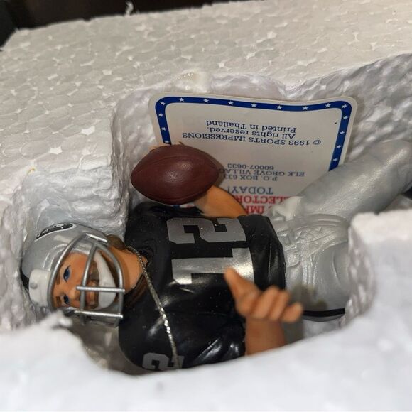 SPORTS IMPRESSIONS NFL Kenny The Snake Stabler PORCELAIN FOOTBALL FIGURINE SB XI - Picture 4 of 8